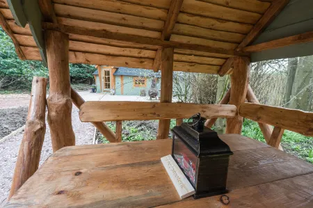 1-Bed Cabin, 2 Adults, Outdoor Bath & Wood Burner