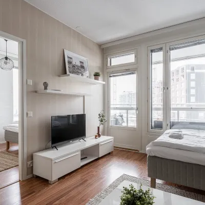 Homelike 1Br with Sauna, Free Parking & Balcony Hotels near Museum Centre Vapriikki