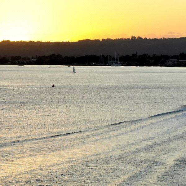 Waterfront accommodation views near Lennox Head and the Ballina coast