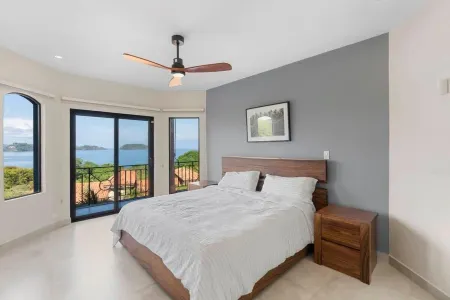 Stylish Villa with Brand-New Furniture, Panoramic Ocean Views, and Infinity Swimming Pool & Hot Tub