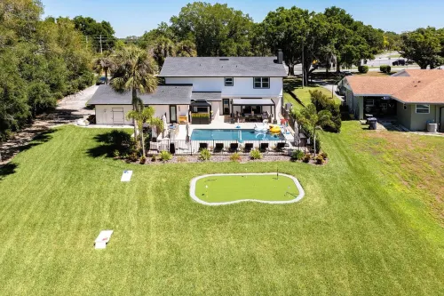 Lake-Walk2LEGOLAND-Heated SaltWtr Pool-Putting Green-Beach-Fire Pit-Dock-Sunsets Hotels in Cypress Gardens