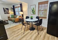 Chic Central Cottage- Wood Floors, Fireplace, Game Room & Firepit- Pet Friendly