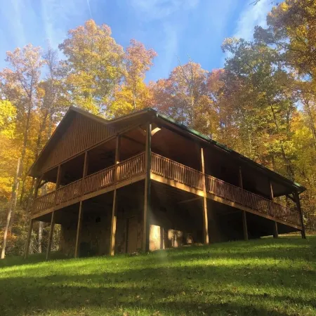 Homey Cozy Dog Friendly Cabin Surrounded by Beautiful Mountain Trees w/Hot Tub+