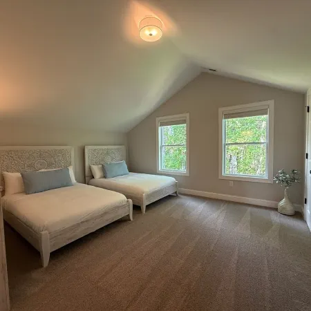 New four bedroom house with private dock on Lake James.