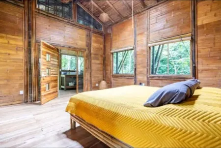 Bamboo Ecolodge w/Waterfall and Ocean View Yoga Deck at Yogachal Vista Mar!