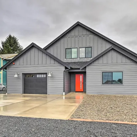 Modern Ocean Shores Getaway with Dock!