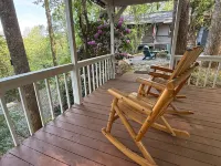 Charming Bear: Secluded Mountain Cabin w/ Firepit, Views, 2 Living Areas & Pets!