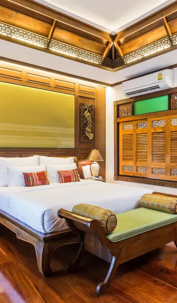 ห้องดีลักซ์มีวิวสวนหย่อม(เตียงใหญ่)