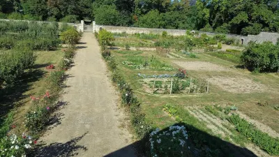 In Anjou in the castle vegetable garden, Peace, flower and vegetable