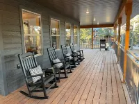 Modern Cabin w/ Hot Tub, Swings, Fire Pit, & Kayaks