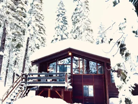 Luxe Tahoe Cabin - Midcentury Modern CLOSE to Lake, Palisades, Edge of Forest