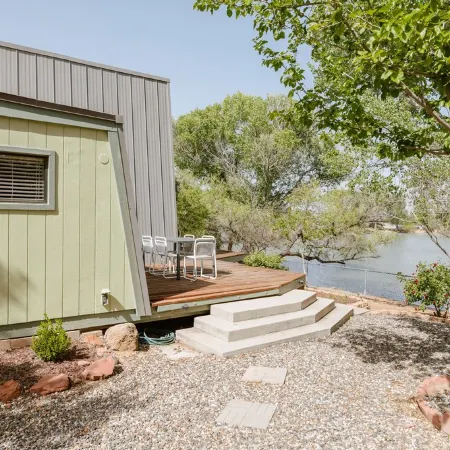 Waterfront A-Frame w/Mtn View, Pool, <15Min to Old Town, Jerome, Vineyards