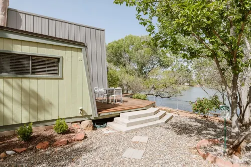 Waterfront A-Frame w/Mtn View, Pool, <15Min to Old Town, Jerome, Vineyards