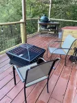 Private Mountain View cabin on 5 acres, great patio with creek below back patio.