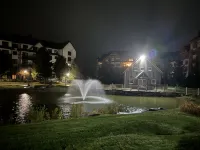 5 minute walk to lifts and Stratton Village! Cozy fireplace with a private patio