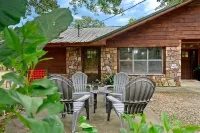 Secluded 4 bedroom farmhouse nestled on 8 acres with large lawn and oak trees.