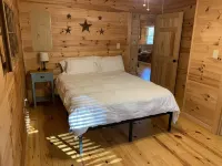 Spring Special — Book 2 Nights 3rd Free — Log Cabin with Privacy+ Firepit