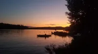 A beautiful two Bedroom house located on Green Lake in Maine.
