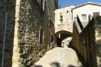 house in a village of the enclave of the popes