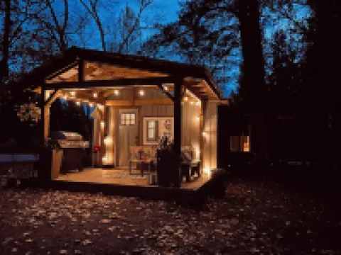 Private Cabin with Hot Tub, Sauna & A-Frame Bunkie – Sleeps 6