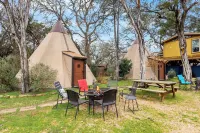 Tipis on the Guadalupe