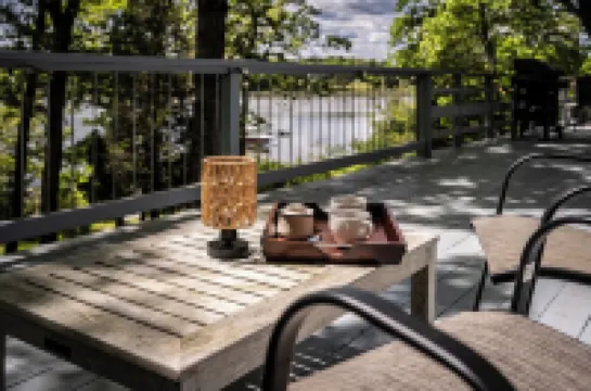 Secluded Waterfront Retreat for 8 - Private Dock, Water Views & Game Room