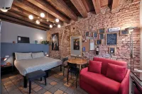 Historic housing in pedestrian square - Borgo Portello