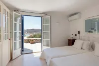 Villa with Private Infinity Pool, Steps from Elia Beach - 4-Star