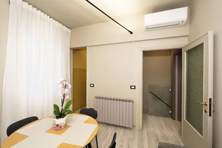 Mario's house Assisi breakfast at bar/bakery. Brand new