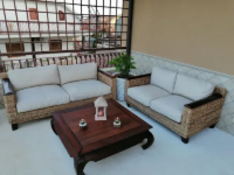 Accommodation on the hill of Letojanni, 5 km from Taormina.