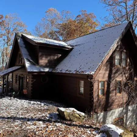 Luxury Log Cabin adjoins GSMNP . Magnificent Views , Nature Lovers Paradise !