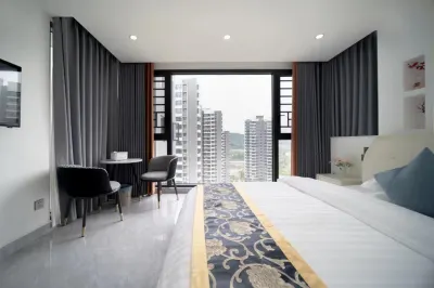 依檸小築民宿（張家界西站店） 軍聲砂石畫文創園附近的飯店