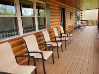 Cozy cabin in tranquil setting overlooking pond