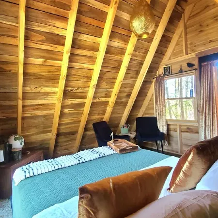 "Lady A"-frame Glamping Cabin @Nolichucky River near Smoky Mtns.