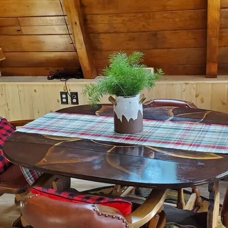 Private lakeside A-frame cabin w/ hot tub, beach, docks, games... 4 season fun!