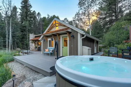 -THE GLEN - 7 Acre Mountain Oasis, 2 Cabins, Spa, Sauna - STUNNING & NEW -