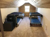 Private Log Cabin with breathtaking views on 15 acres adjacent to forest service