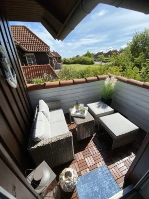 Apartment with 3 bedrooms, balcony and fireplace - perfect for couples/families