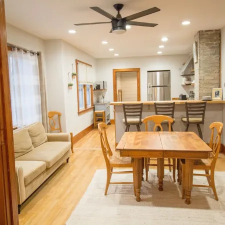 Entire House with a hot tub within a block to Frankenmuth's Main street.