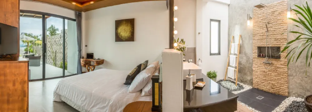 วิลล่าหรูริมชายหาดพร้อมสระว่ายน้ำ