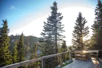 Koča Bistra - Velika Planina - con vistas a la montaña