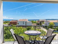 Elegant Kastel Novi Apartment with Sea View Balcony