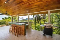 Outstanding ocean view, 4 bdr, jungle villa!