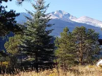 Historic Forested Cabin with Great Mountain Views