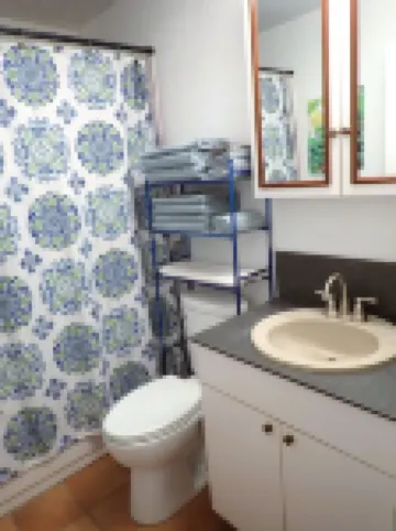 Hidden by beautiful palm and flamboyant trees but close to restaurants & stores โรงแรมใน