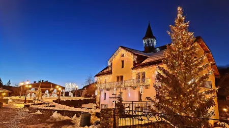 Exceptional view of the village and the mountain Отели в г. Межев