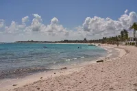 MODERN FRONT BEACH VILLA IN THE CARIBBEAN SEA