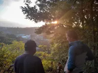 beautiful place a farm. With lots of nature and animals. cozy and quiet cabin.