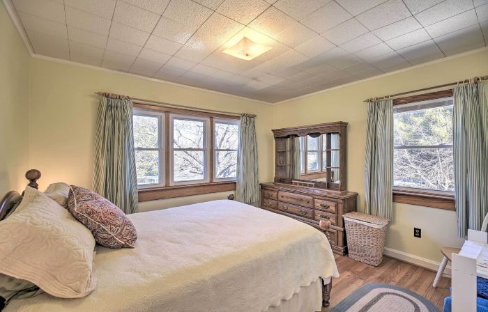 Quaint Creekside Home w/ Spacious Deck & Yard