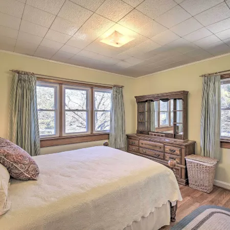 Quaint Creekside Home w/ Spacious Deck & Yard